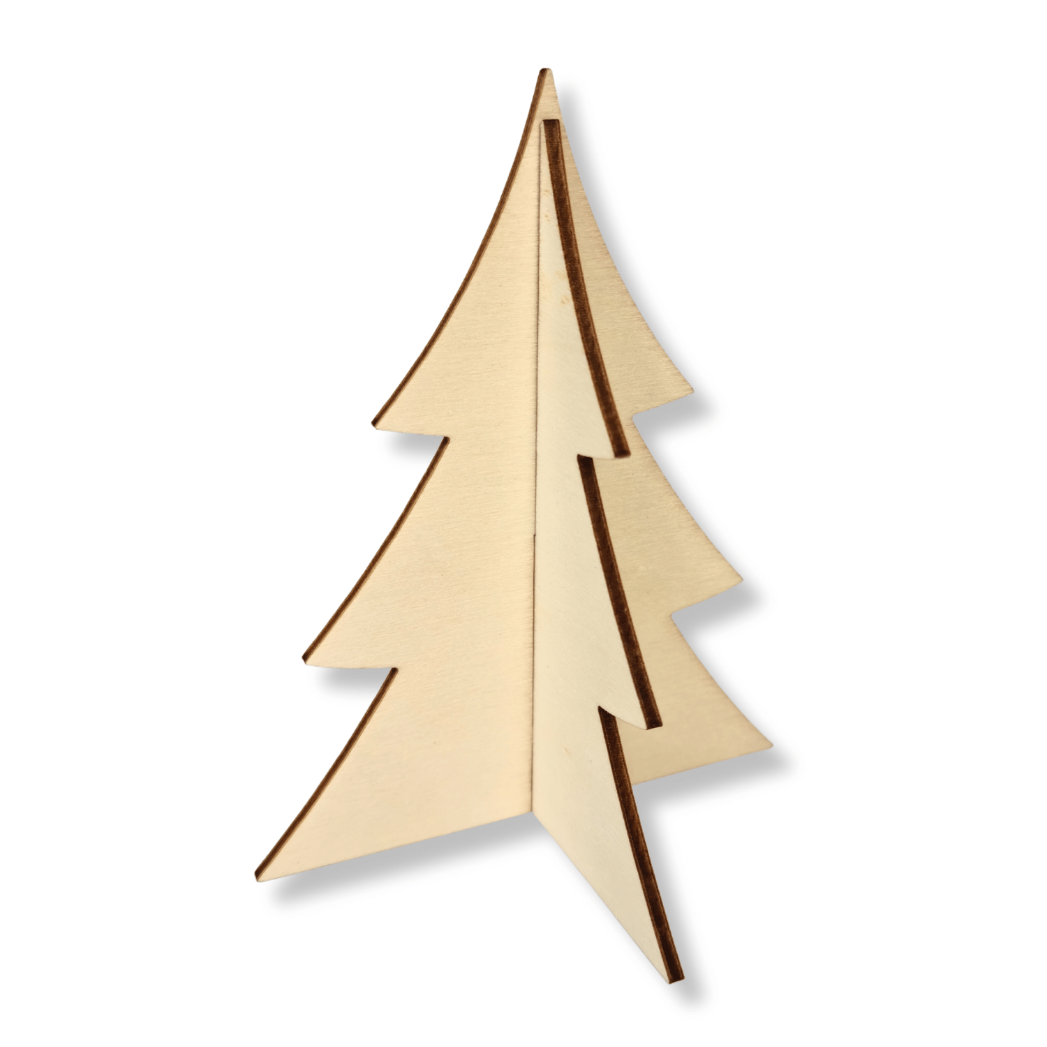 Christmas Tree Wooden Ornaments - Pack of 5