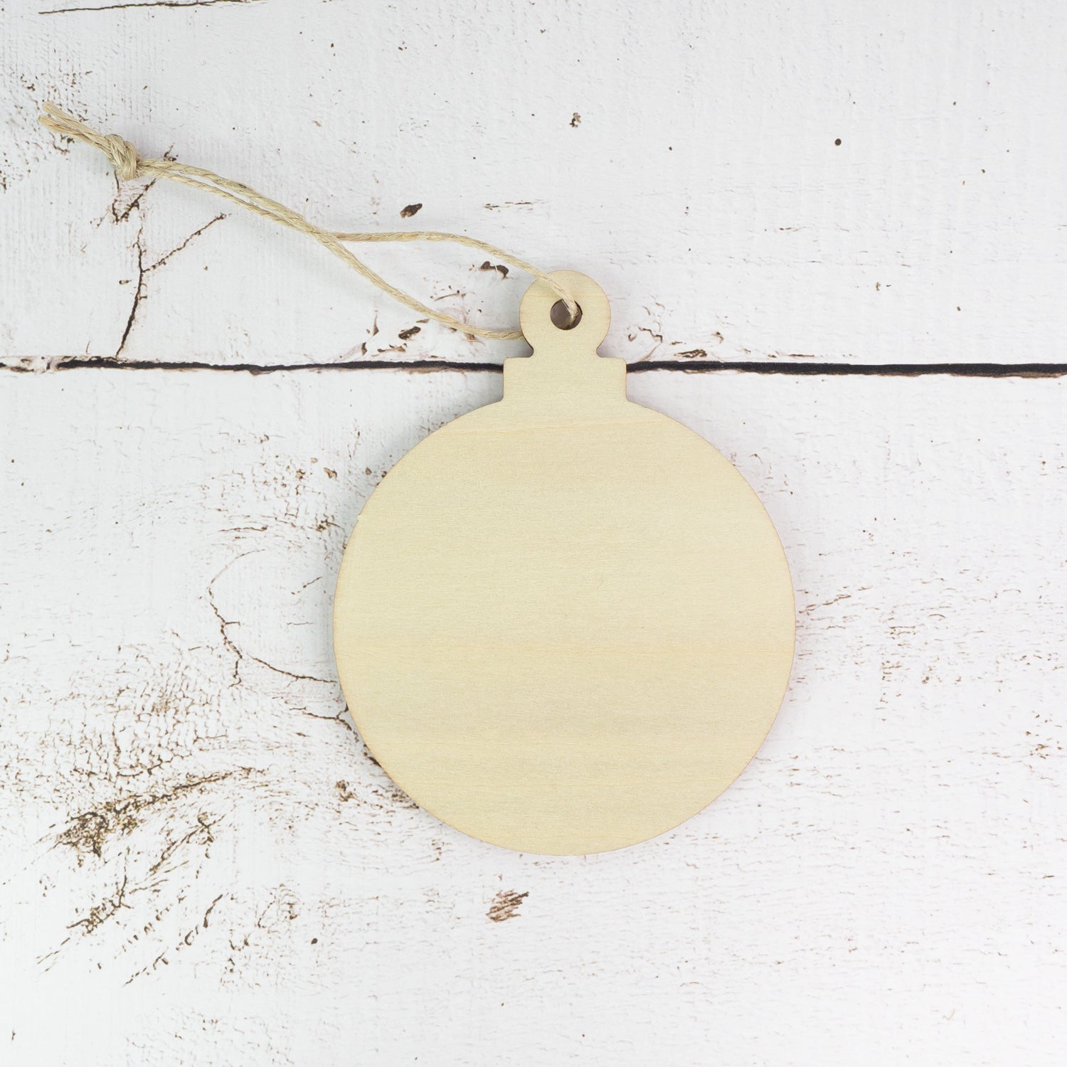 Christmas Wooden Ornament - Bauble - Pack of 10